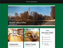 Tablet Screenshot of penzion-uno.cz